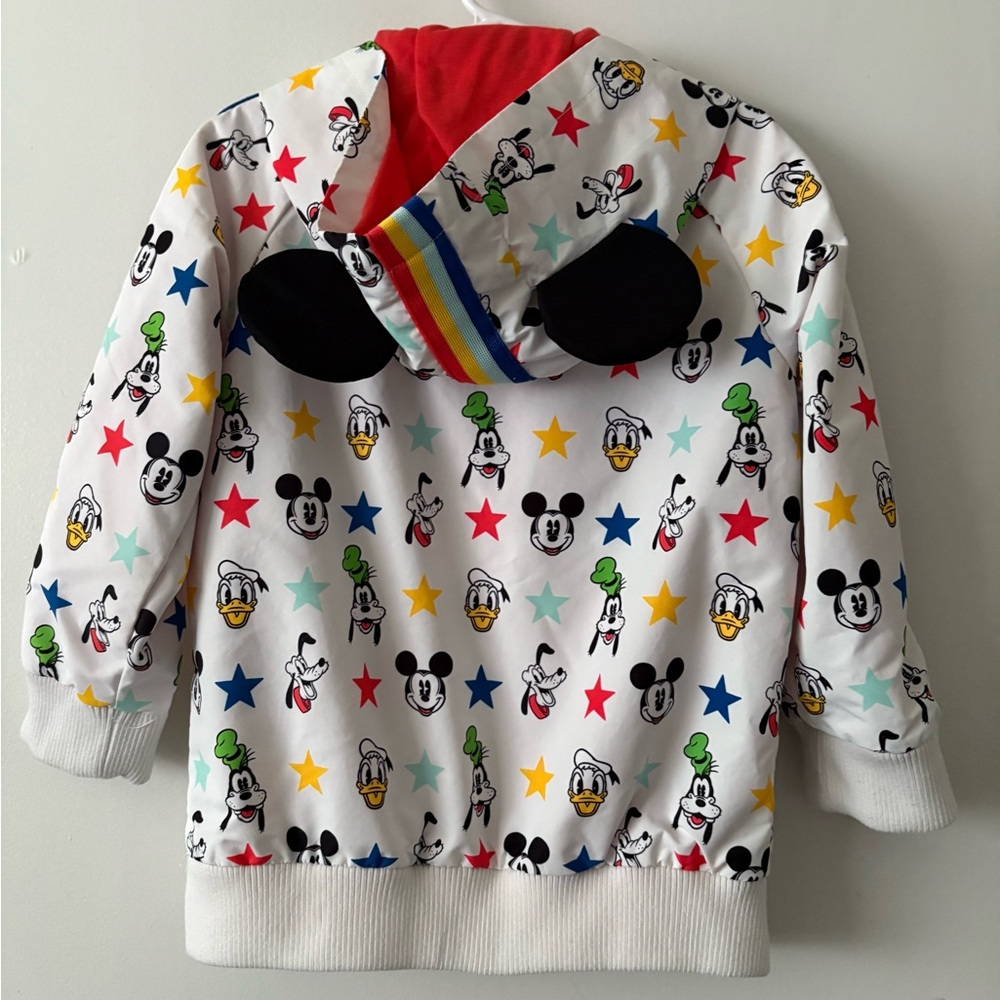 Disney Kids' White Hoodie with Rainbow Accents #0077 - Picture 4 of 5